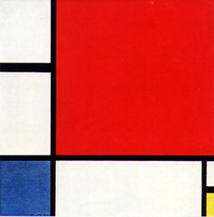 136. Composition with Red, Blue, and Yellow