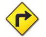 2. Slow down for a turn to the right.