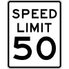 3. Drive no faster than 50 miles per hour day or night.
