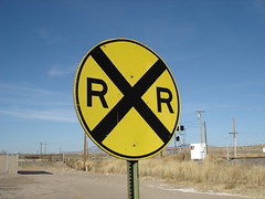 33. This sign is a warning that you are approaching
 
A. A railroad crossing.

B. An intersection.

C. A blasting zone.

D. A crosswalk.