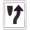 44. This sign means
 
A. Divided highway ends.

B. Keep to the right.

C. Two-way traffic ahead.

D. One-way traffic ahead.
