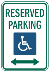 A disabled parking permit