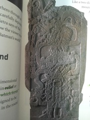 An upright stone that has an incised relief on its surface, such as the Maya sculpture, is known as ________.