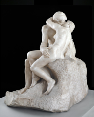 Auguste Rodin's The Kiss was ________.