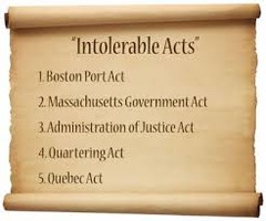 Coercive Acts/Intolerable Acts