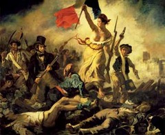 In Eugène Delacroix's Liberty Leading the People,
Liberty is ________.