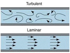Laminar flow is characterized by swirling eddies of water motion.

-True

-False