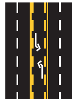 left turns only.