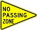 No passing Zone