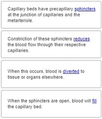 Place a single word into each sentence to make it correct.

Capillary beds have precapillary ____________ at the junction of capillaries and the metarteriole.