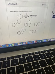 Predict the product for the following Reaction sequence