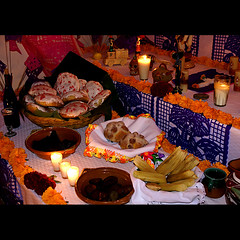 the offering or altar made for the deceased loved ones