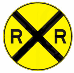 The yellow sign with an x and two r's on each side means ?