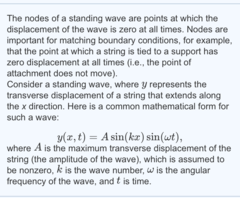 This wave is oscillating but not traveling.