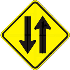 Two way traffic Sign