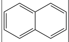 What is the molecular formula for the aromatic compound naphthalene shown here?