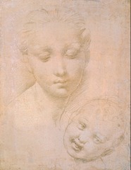When creating his silverpoint drawing Heads of the Virgin and Child, Raphael employed ________, a process in which the artist uses closely arranged parallel lines to create value.