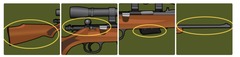 Where is the action located on this firearm?