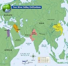 Which river valley civilization was the largest?

Mesopotamia
Indus Valley
China
Ancient Egypt