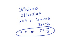x = 0; x = -(2/3)